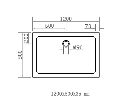 Душовий піддон Eger 120x80см SMC 599-1280S - фото 5