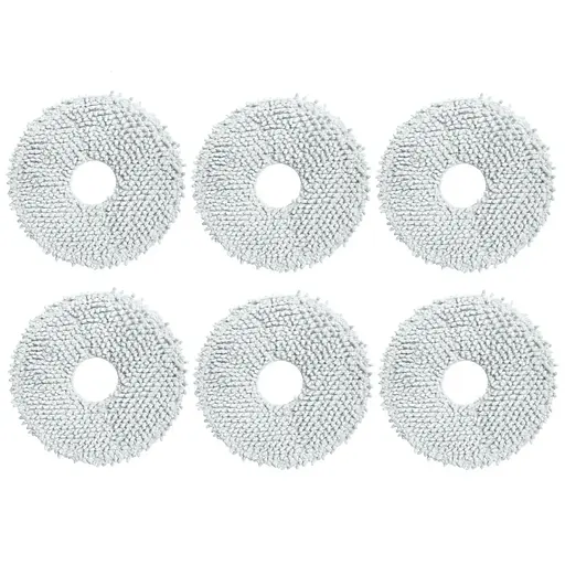 Микрофибровые накладки для робот-пылесоса Roborock Q Revo ( QR02-00 / QR52-00 ) / Qrevo 5AE / Qrevo 5A1 / 6 шт. - фото 1