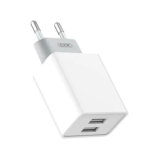 Адаптер сетевой XO Dual USB charger L65 | 2USB, 2.4A | - фото 1