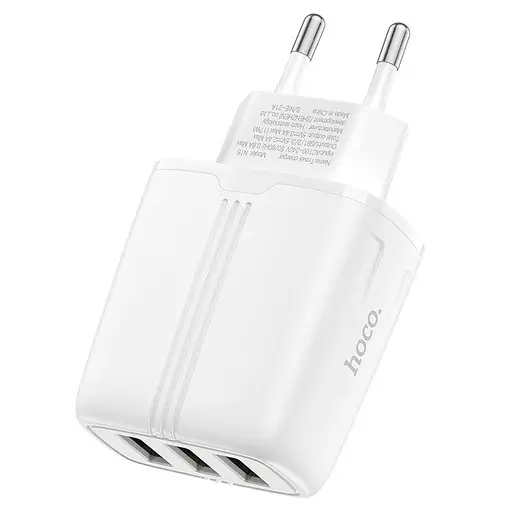 Зарядное устройство блок Hoco N15 Amazing 3 USB-выходы - фото 4