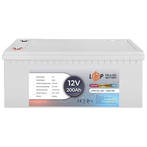 Аккумулятор гелевой LPN-GL 12V-200 Ah - фото 4