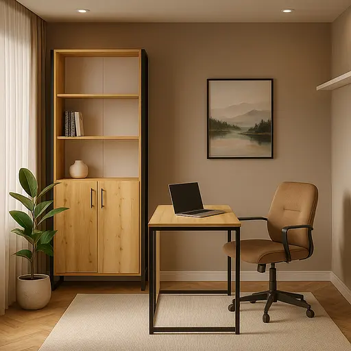 Шафа лофт ОП-653 Orange-Line 860х400х1900 Чорний/Дуб Евок прибережний - фото 2