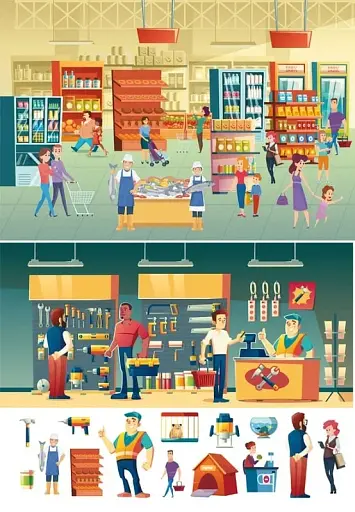 Книга-картонка Великий віммельбух. Професії - фото 7