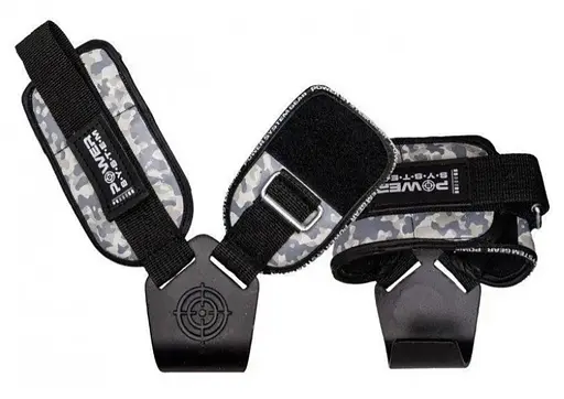 Крюки для тяги на запястье Power System PS-3370 Hooks Camo Black/Grey L (PS_3370_Black/Grey L) - фото 2