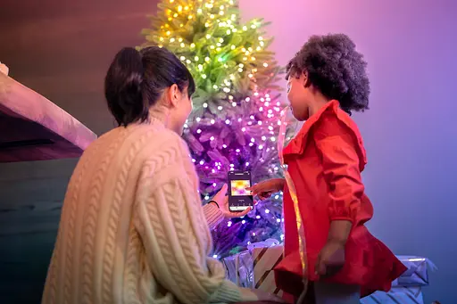 Twinkly Гірлянда Smart LED Twinkly Strings Candle RGB 200 IP20 12м USB-C кабель зелений без БЖ - фото 7