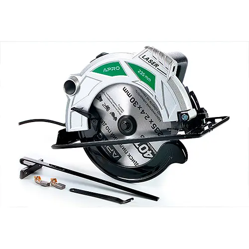 Пила дискова мережева Apro С235 2300Вт Ø=235/30мм(899213) - фото 1