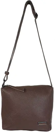 Женская кожаная наплечная сумка Borsacomoda капучино sum0028721 - фото 3