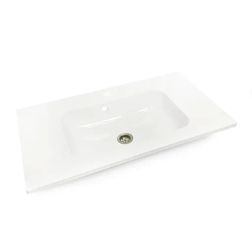 Раковина Adamant умывальник FRATE искусственный камень прямоугольная - фото 2