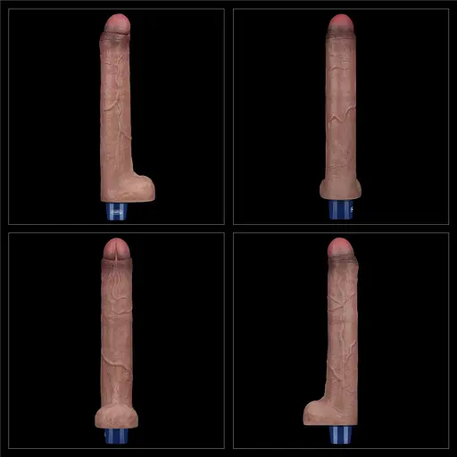 Вібратор Lovetoy Real Softee 10.5" 26.5 см коричневий - фото 14