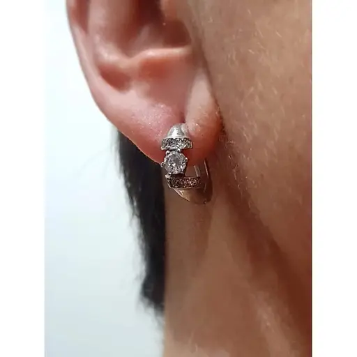 Серебряные серьги Агни с фианитами. 2203Р-CZ ПИКАССО - фото 2