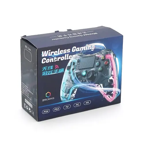 Беспроводной геймпад Brazzers BR-P05 для PS4, PC, iOS и Android прозрачный - фото 4