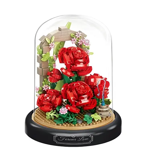 3D конструктор Розы под колбой на 574 детали (1284-Р) - фото 2