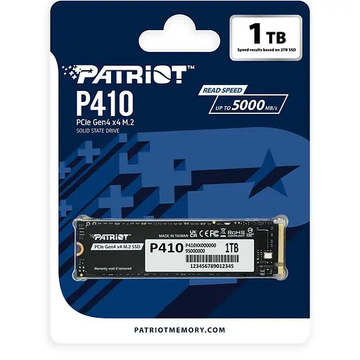 Накопитель SSD Patriot m.2 NVMe 1Tb P410 PCIe 4.0x4 (P410P1TBM28H) - фото 7
