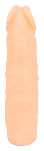 Насадка на пенис Nature Skin Sleeve With Bullet 19 см телесный - фото 3