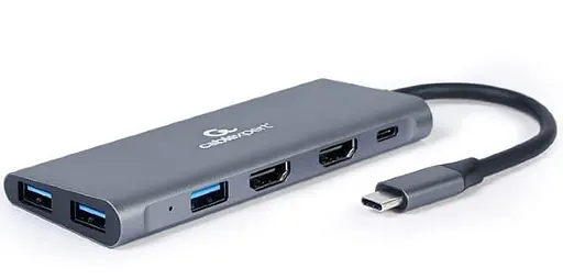 USB-Хаб Cablexpert USB-C 3-in-1 (HUB/HDMI/PD) (A-CM-COMBO3-01) - фото 1