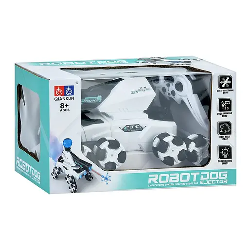 Танк 112438 трюковий, р/к 2.4G, 27см, стріляє водяними кулями, звук, світло, пара, роликові колеса, акумулятор - фото 6