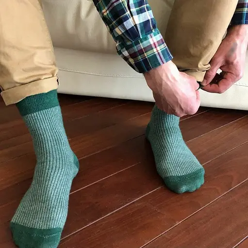 Носки с принтом цветные полосы высокие бесшовные воздухопроницаемые качественные ORGANIC cotton JILL ANTONY Микс 8 цветов, 39-41 - фото 4