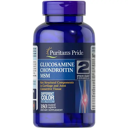 Препарат для суставов и связок Puritan's Pride Chondroitin Glucosamine MSM 2 Per Day Formula. - фото 1
