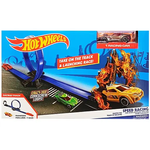 Игровой набор Автотрек "Crazy racing 360" MS35(Violet) 1 машинка в комплекте