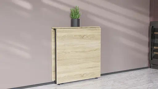 Стіл-книга трансформер Оріон 2 Ferrum-decor 750x1520x730 Чорний метал ДСП Дуб Сонома 16 мм (FRD-104586) - фото 2