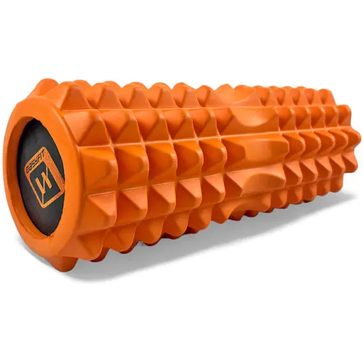 Масажний ролик EasyFit Solid Roller v.1.2s 33х13 см помаранчевий (EF-2052-OR) - фото 1
