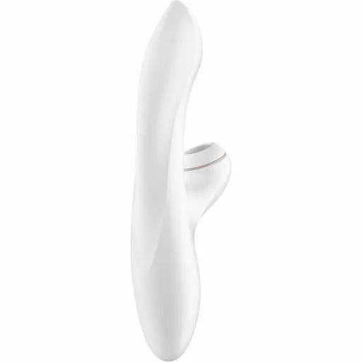Вібратор з вакуумним стимулятором клітора Satisfyer Pro G-Spot білий - фото 4