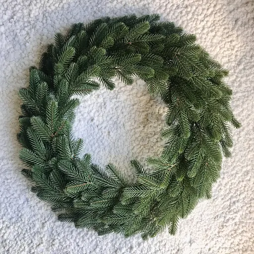 Вінки хвойні різдвяні Hvoya Traditional литі зелені 50 см 7 шт. - фото 6