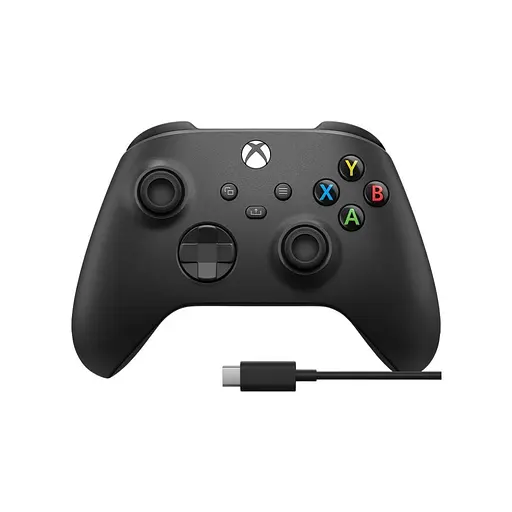 Геймпад Microsoft Wireless Controller Carbon Black + USB Type-C (1V8-00002)