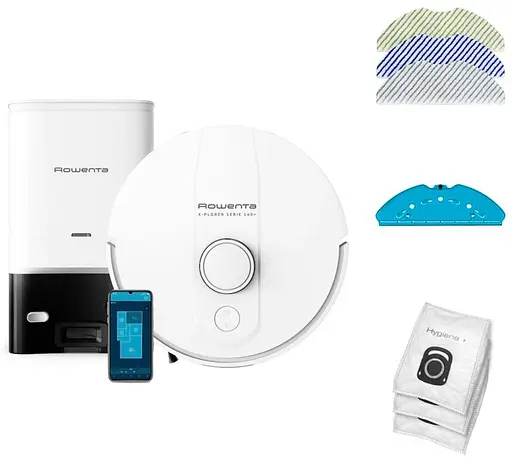 Робот-пилосос Rowenta X-Plorer Serie 140+ Total Care білий (RR9197WH) - фото 3