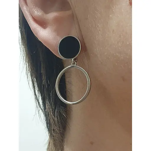 Серебряные серьги Vegas с эмалью. 20187Р - фото 5