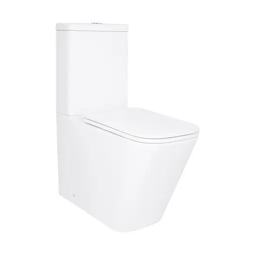 Унитаз напольный Qtap Tern Ultra Quiet безободковый с сиденьем Soft-Close QT17222175AUQ1W White, Белый - фото 9