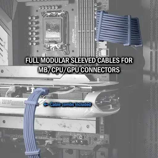 Блок живлення Lian Li EDGE1300 1300W 80 PLUS PLATINUM WHITE (G9P.EG1300.WE00.EU) - фото 10