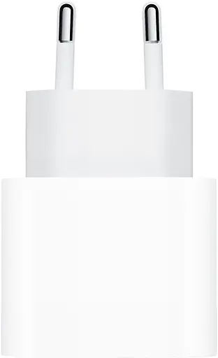 Зарядний адаптер блок живлення Apple 20 W USB-C (MUVV3ZM/A) білий - фото 1