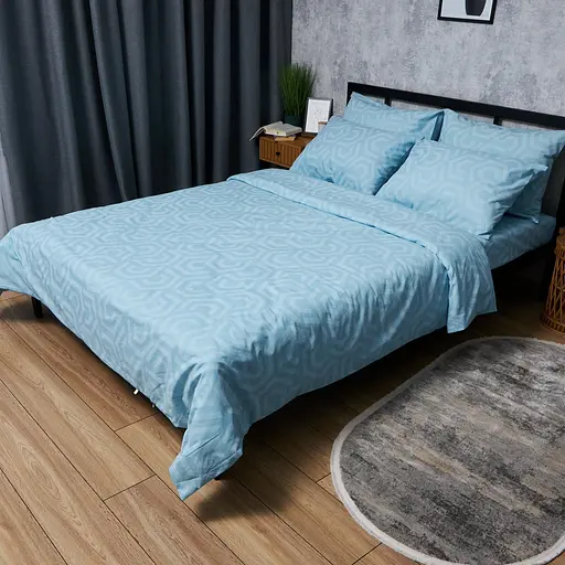 Комплект постельного белья Moon&Star Бязь Gold Люкс Arctic Glow Семейный 143х210х2 наволочки 2х70х70 - фото 1