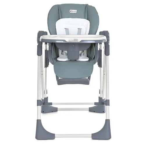 Стул для кормления-качели El Camino ME 1087-G SWAN, с Bluetooth Pale Green - фото 2