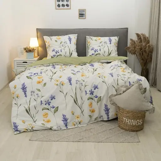 Комплект постільної білизни Viluta євро ранфорс 24266 100% бавовна - фото 1