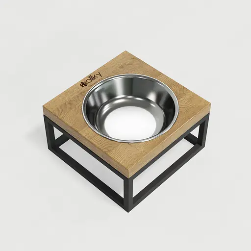 Hollky Base Solo S — миска на підставці для котів і маленьких собак (1 × 0,45 л) - фото 6