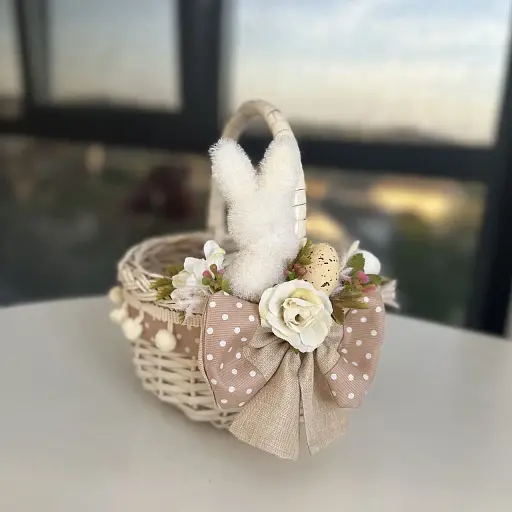 Пасхальная корзина 15х15х18см hand-made 2 MIS LT - фото 1