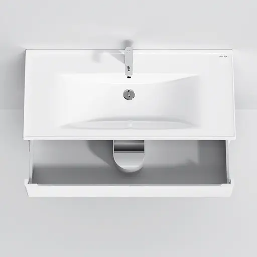 Тумба з умивальником AM.PM Hit підвісна 100 см білий M93A-FHX01002-WC01002WG38 Білий - фото 10