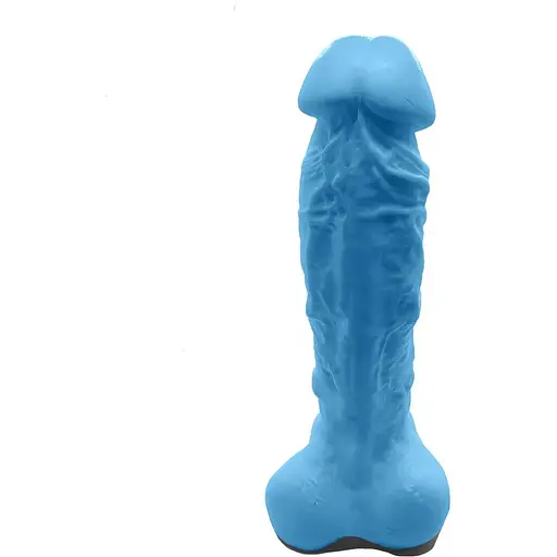 Крафтовое мыло-член с присоской Чистий Кайф Blue Size XL - фото 2