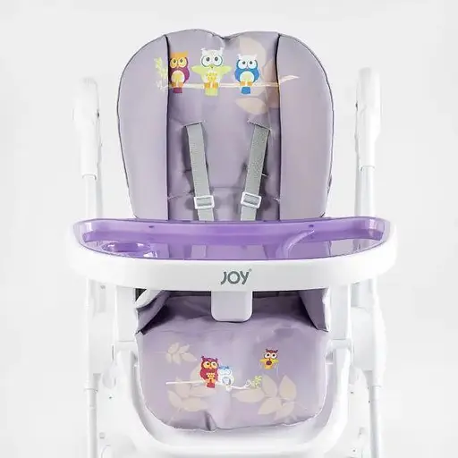 Стульчик для кормления Joy K-60290, мягкий чехол ПВХ, 4 колеса, съемный столик, корзина, в коробке - фото 9