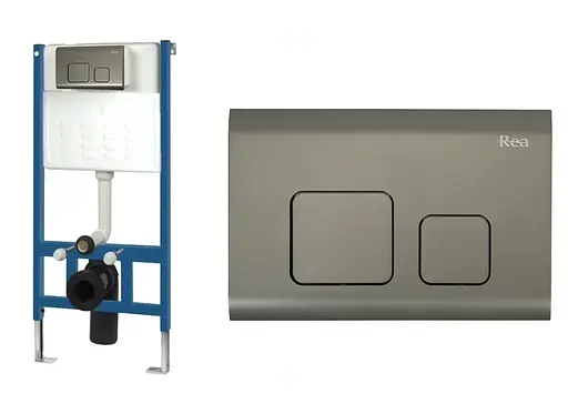 Кнопка смыва для инсталляции Rea F nikiel REA-E5699, Никель - фото 5