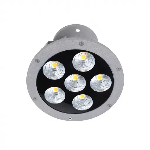 Круглый светильник Brille для сада AS-15 6*7W WW IP65 GY - фото 2