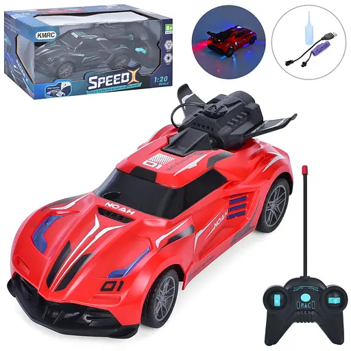 Машина на радіокеруванні, 1:20, акумулятор, USB-зарядка, 18.5 см, світло, пара, 25x12x12 см (В асортименті)