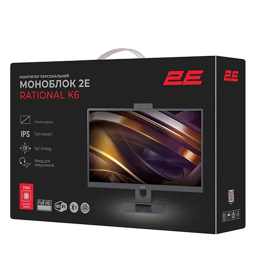 Моноблок 2E 23.8 Rational K6 FHD IPS/Intel i3-12100/16GB/256SSD/UMA/W11P/Black (2E-K6.V2.16) - фото 11