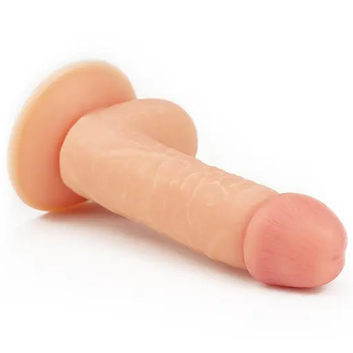 Фалоімітатор LoveToy The Ultra Soft Dude Flesh 18 см тілесний - фото 8