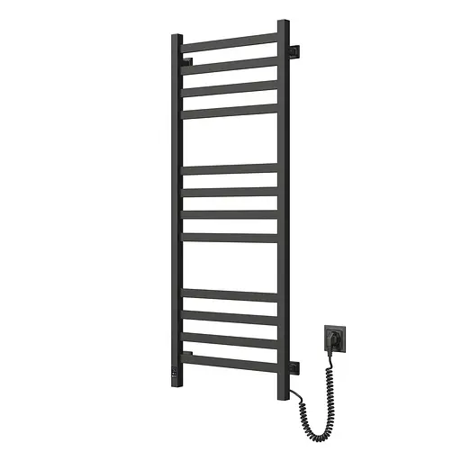 Электрический полотенцесушитель Navin Авангард 480x1200 Sensor с Wi-Fi, правостороннее с таймером, черный муар 12-112033-4880, Черный матовый, Правое, Электронный - фото 3