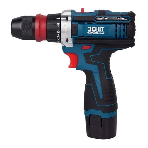 Шурупокрут-дриль акумуляторний Zenit Профі ЗПША-12/20 DFR 12В 2х2 А/год 25 Нм 350·1500 об/хв 1 кг - фото 3