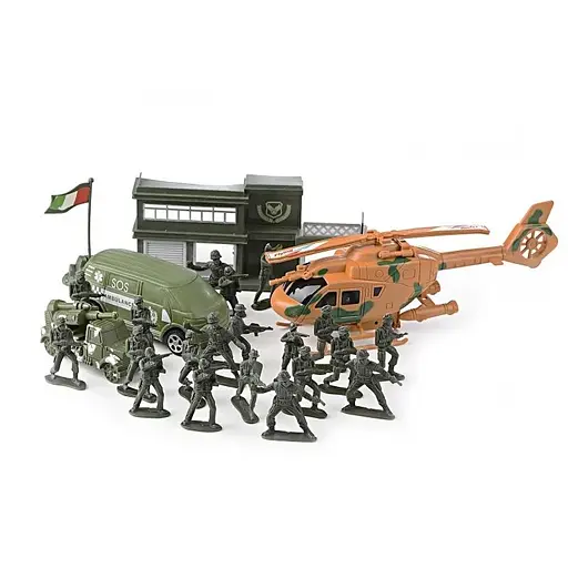 Игровой набор Солдатики с вертолетом и машинкой ID244