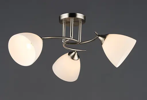 Потолочный светильник на 3 плафона N6681/3 (Никель)